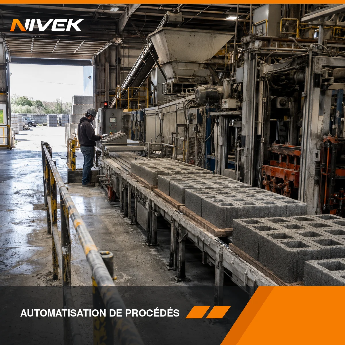 Automatisation de centrale à béton — dosage et malaxage