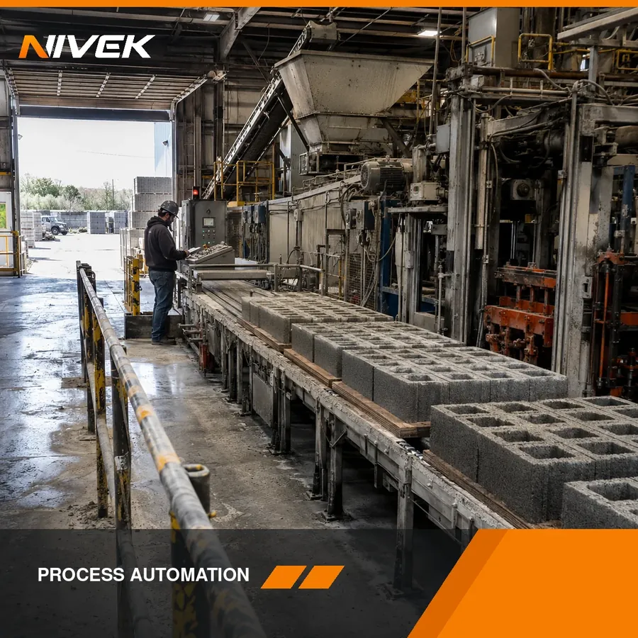 Concrete batch plant automation — dosing and mixing