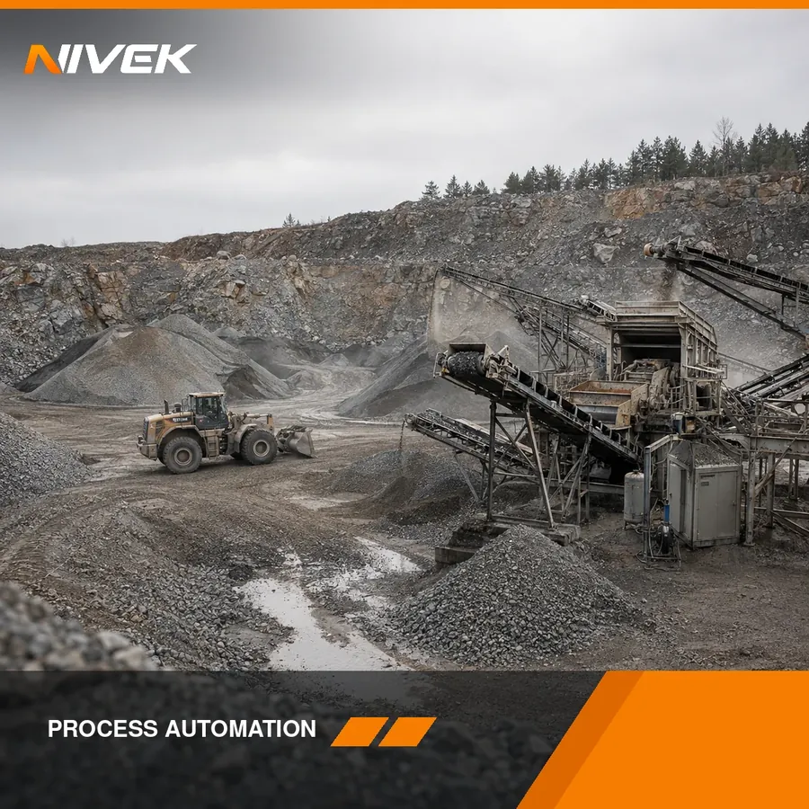 Mining and quarry automation — crushing and screening