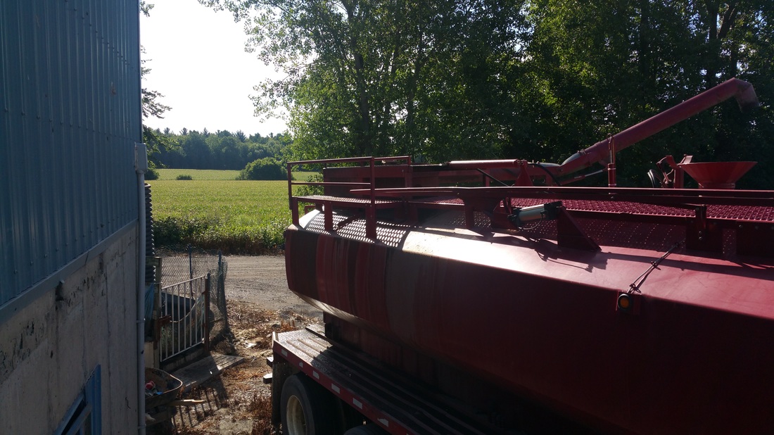 L'arrivée de matière première.